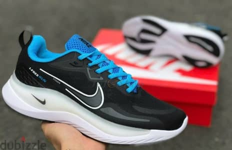 New AIR ZOOM I-FREE RUN DARK BLUE WHITE without box Made in Vietnam