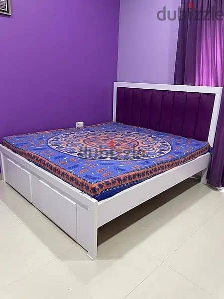 Double bed hand made in Bahrain new little used for sale 1