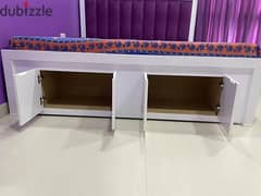 Double bed hand made in Bahrain new little used for sale 0