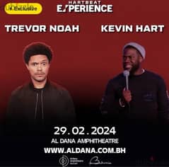 two tickets for Trevor Noah & Kevin Hart show
