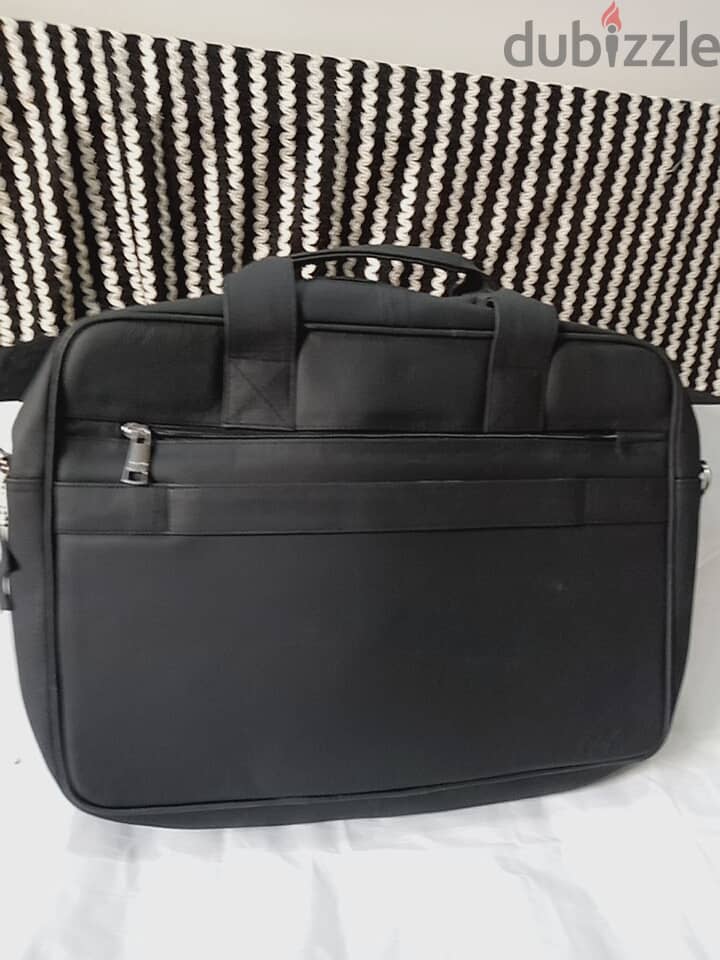 Genuine leather laptop bag 1