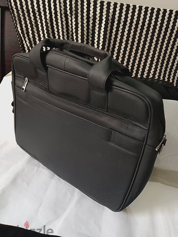 Genuine leather laptop bag 2