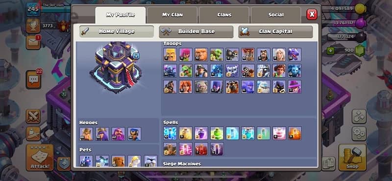 Clash of Clans account th15 4