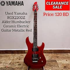 Used Yamaha RGX220DZ Alder Humbucker  Electric Guitar Metallic Red