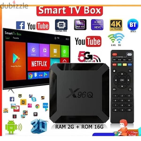 4K Android Smart TV box receiver/Watch TV channels Without Dish 0