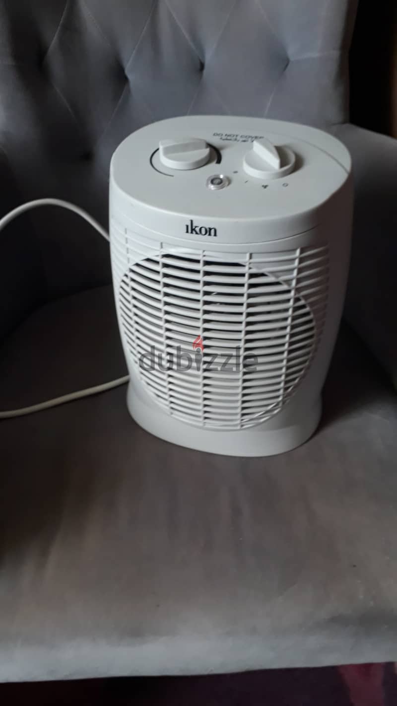 Ikon fan heater 4bd plastic and metal shelf stand 6bd 0