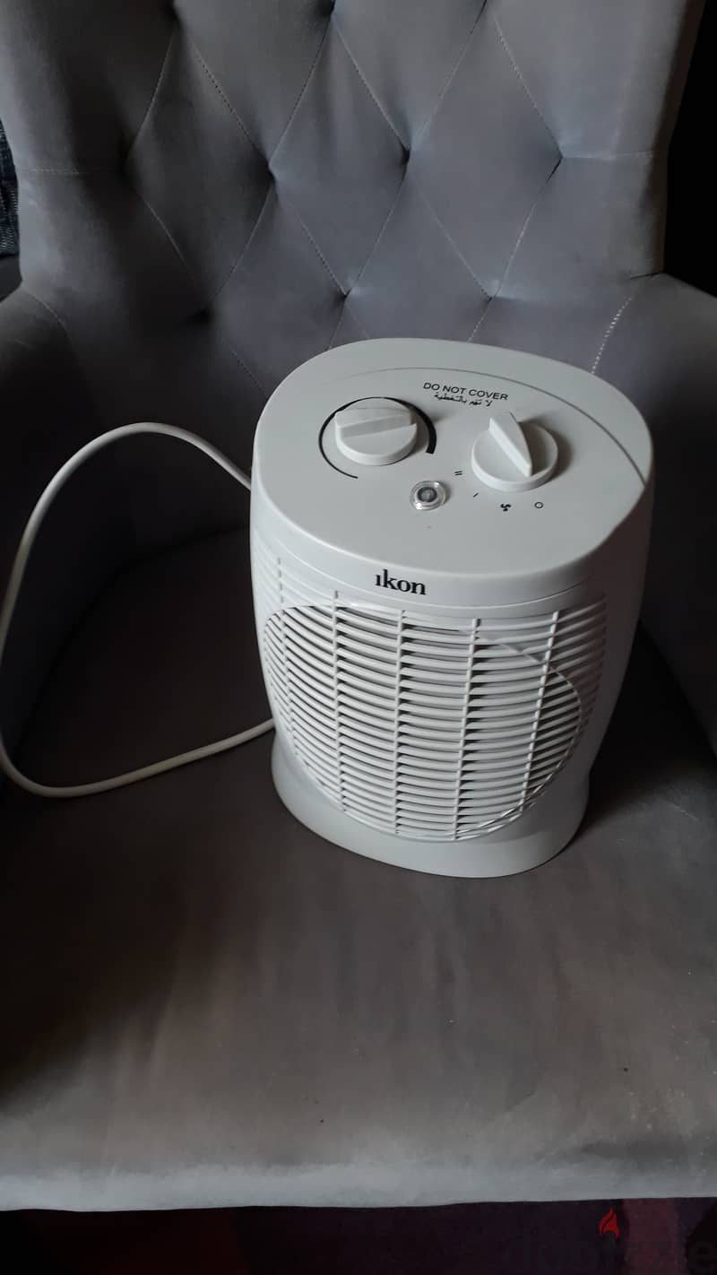 Ikon fan heater 4bd plastic and metal shelf stand 6bd 1