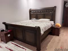 200 x200 Original wooden bed
