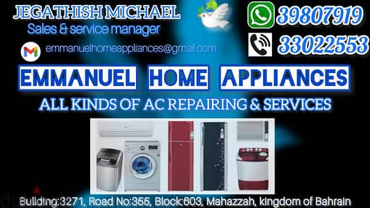 all kinds of Air condition washing machine and refrigerators service