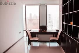 ?* Modern Office space and office address for rent located in Fakhro 0