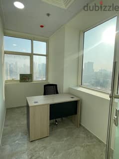 Commercial office with AC and Wi-Fi: Only 75BHD.