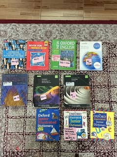 English, French, Economics textbooks for sale