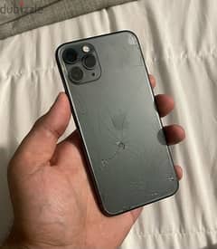 QUICK SELL USED iPhone 11 pro broken glass