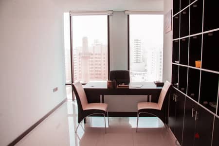 Book now an office for 75 bd/ only for rent fully furnished