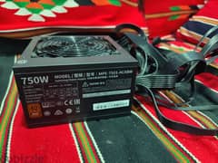 for sale power supply 750 watt 80 plus color master 0