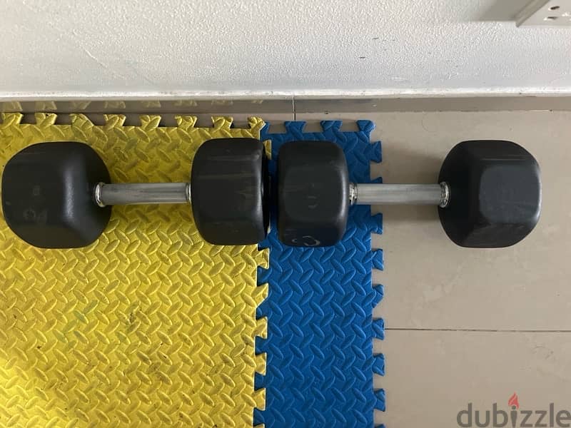 High quality Dumbells 18kg each almost new 2