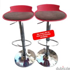 Bar chairs and other household items for sale with delivery