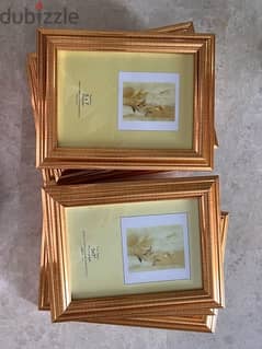Golden photo frames 8 pieces
