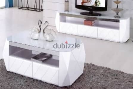 Brand New Modern Off White TV Cabinet , Center Table for Sale.