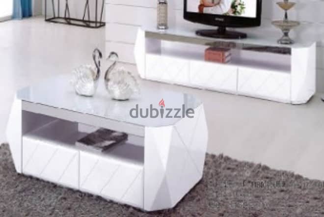 Brand New Modern White TV Cabinet , Center Table for Sale. 0