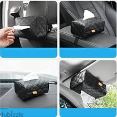 Leather Tissue Holder - Tissue box for Car - Leather box 0