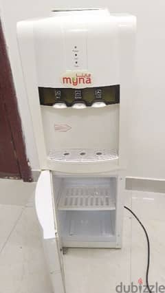 Myna Dispenser with a mini fridge,