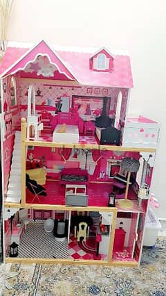 wooden Barbie house