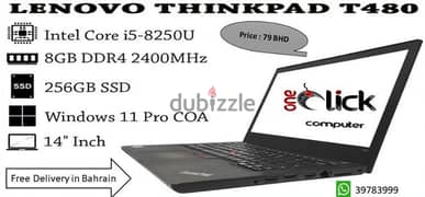 business laptop Lenovo T480 i5 8 Gen