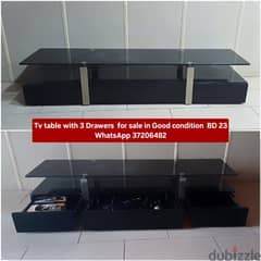 Tv table and other items for sale with Delivery 0