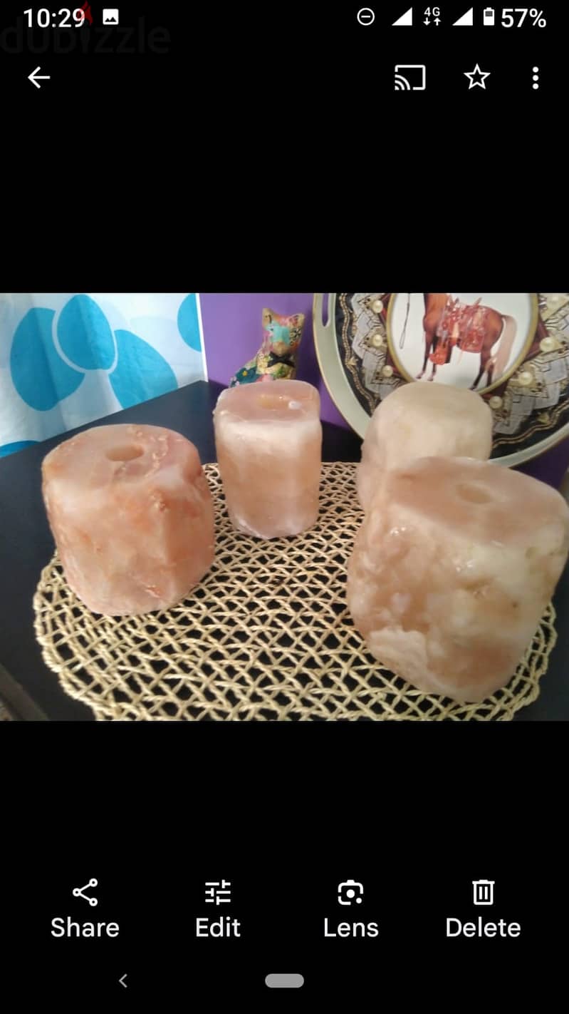 Himalayan salt candle holders 10bd for 4 pieces 0