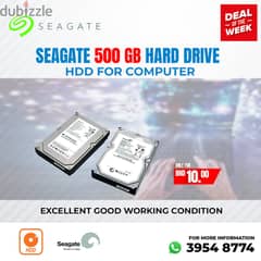 Seagate 500 GB Hard Drive For (Computer) Good Working Condition 0