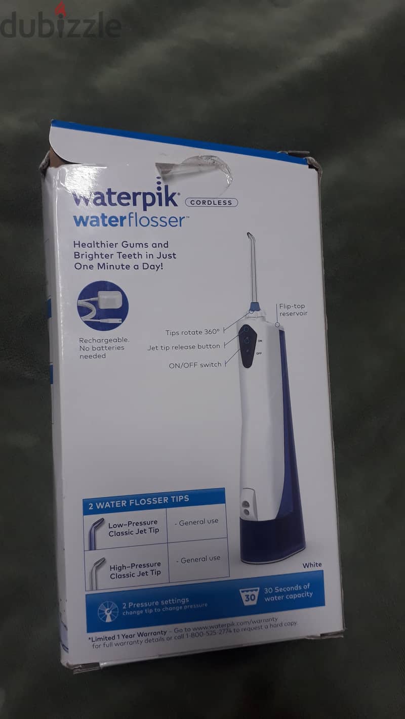 Waterpik cordless water flosser 12bd 1
