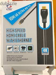 high speed  4k video  support  -hdmi cable and adapter 0