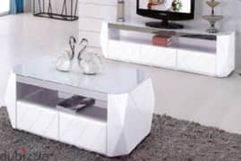 Brand New Modern White TV Cabinet , Center Table for Sale. 0