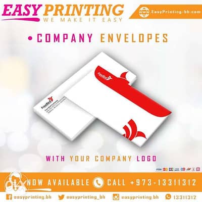 DL Envelopes Printing - With Free Delivery Service!