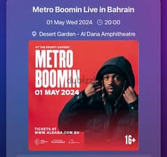 Metro Boomin Ticket for sale May 1