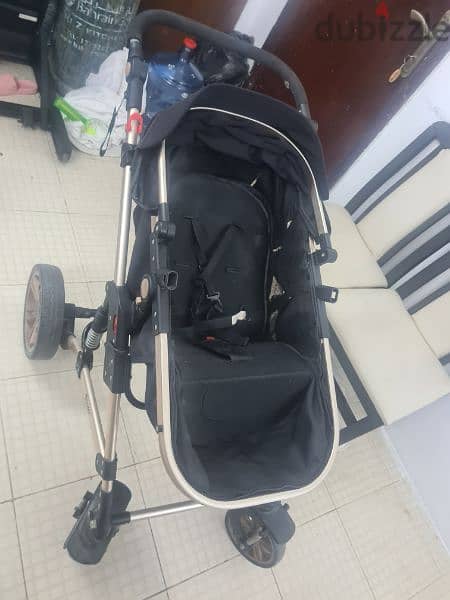 American made adjustable baby stroller with suspensions and safeties 1