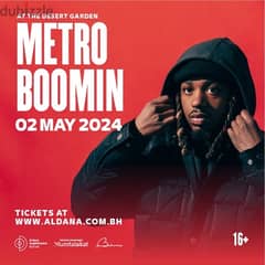 BUYING AND SELLING METRO BOOMIN TICKET THURSDAY MAY 2nd 0