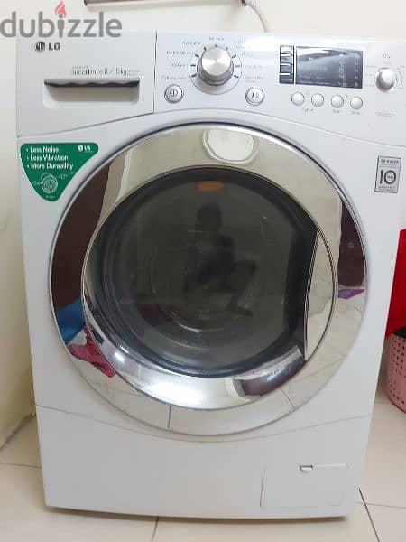 lg washing machine + dryer 1