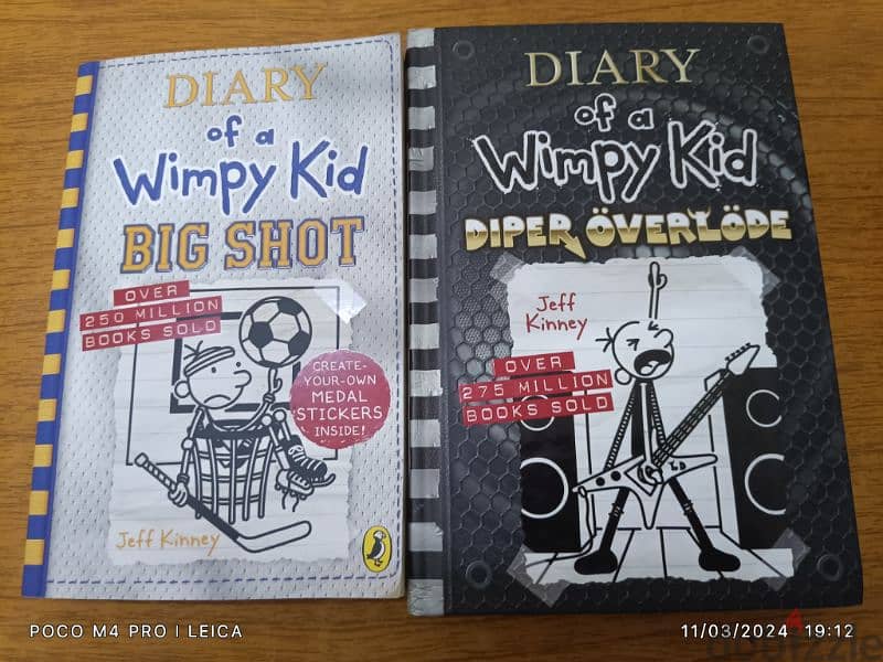 DIARY OF A WIMPY KID BOOKS . 4 BHD FOR EACH . 0
