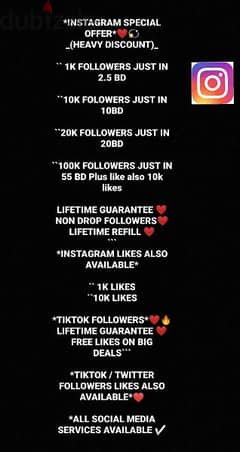 Instagramm Followerrss Tiktok Followerrss Youtube Subscriberrs