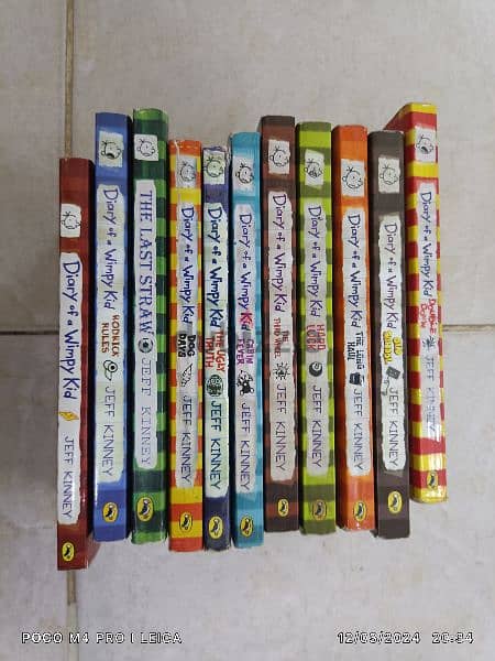 DAIRY OF A WIMPY KID BOOKS. 2 BHD FOR EACH 2