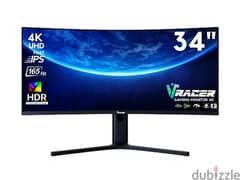 34" Vtracer Curve Gaming Monitor 120hz - 2k Uhd Hdr Fast Ips 0
