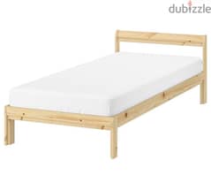 Ikea Single Bed Frame, Bed Base and Mattress 0