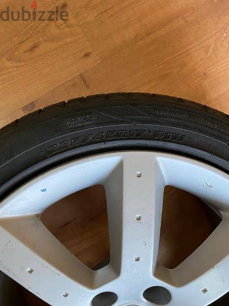nissan 350z OEM rims and tyres for sale 2