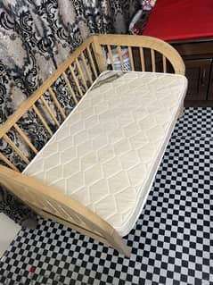 Baby bed and mattress
