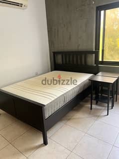 140cmx200cm Bed with 2 night stands and matress