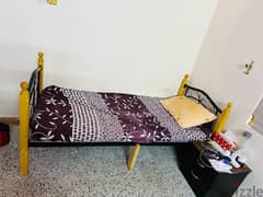 Bed and mattress with side table 0