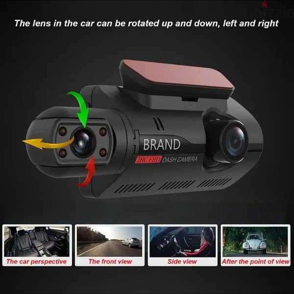 كاميرا DashCam‏ عالية الدقة بالكامل للسيارات 1
