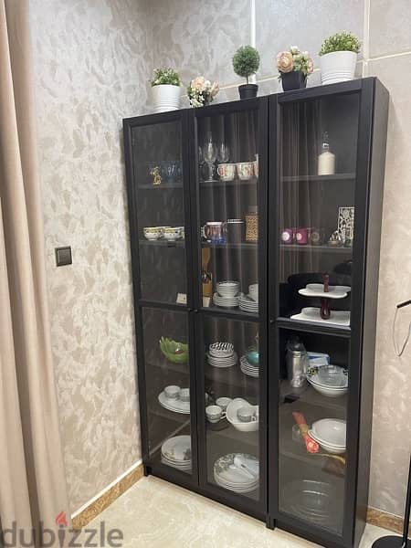 3 Door Glass cabinet IKEA 0